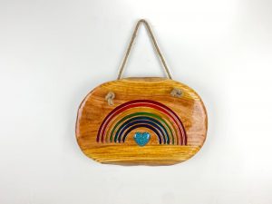 Memorials Rainbow Plaque With Ashes