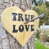 True Love Cupids Arrow Heart Wall Plaque Gift