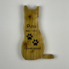Personalised Wooden Cat Remberance Plaque