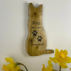 Personalised Wooden Cat Remberance Plaque
