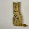 Personalised Wooden Cat Remberance Plaque