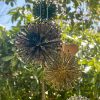 Wood Screw Floating Allium Dandelion Sculptures