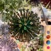 Wood Screw Floating Allium Dandelion Sculptures