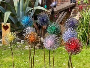 10 of our courlful Unique Dandelion Sculptures