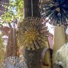Wood Screw Floating Allium Dandelion Sculptures