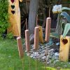 Wooden Bulrush Sculptures