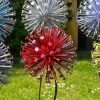 Handcrafted Large Dandelion Allium Garden Sculptures