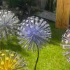 Handcrafted Large Dandelion Allium Garden Sculptures