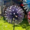 Handcrafted Large Dandelion Allium Garden Sculptures