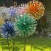 Handcrafted Large Dandelion Allium Garden Sculptures