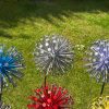Handcrafted Large Dandelion Allium Garden Sculptures