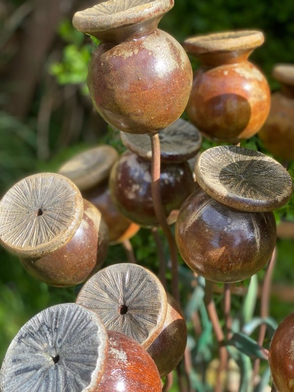 Wooden Poppy Sculptures