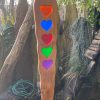 Transparent Five Resin Heart Suncatcher (IN-STOCK)
