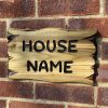 Rustic Wooden House Name Signs