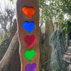Transparent Five Resin Heart Suncatcher (IN-STOCK)