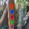 Transparent Five Resin Heart Suncatcher (IN-STOCK)