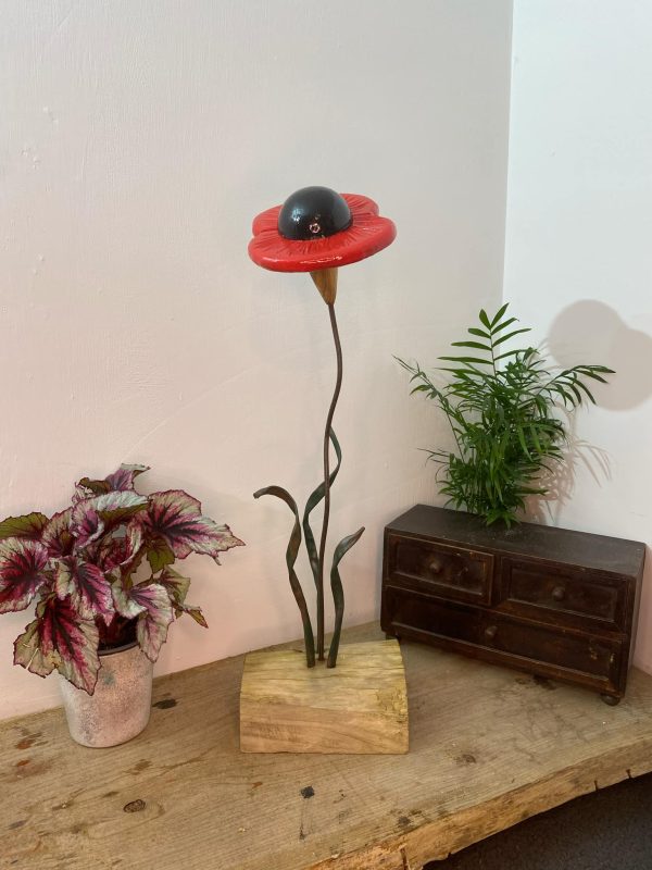 Poppy Sculpture For Home & Garden (IN-STOCK)