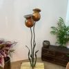 Handcrafted Iroko Poppy Feature (IN-STOCK)