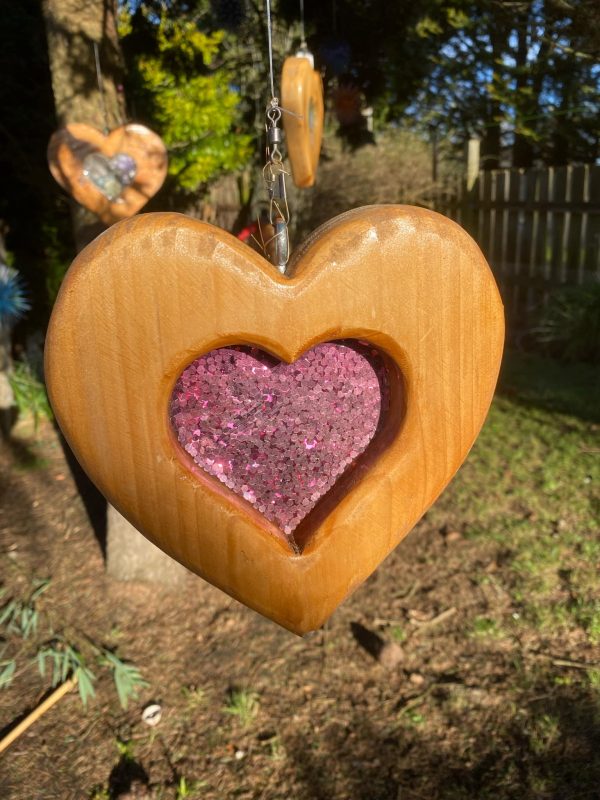 Sun-Catcher with Resin Heart Décor ✨