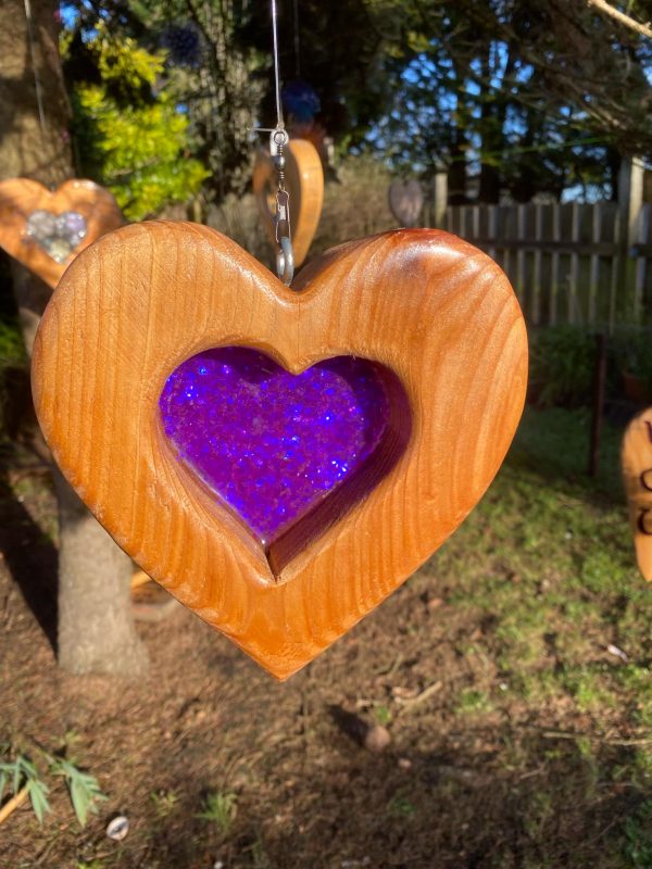 Sun-Catcher with Resin Heart Décor ✨