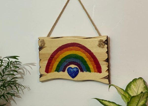 Colourful Rainbow Wall Plaque Home Décor (IN STOCK)