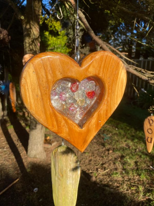 Sun-Catcher with Resin Heart Décor ✨