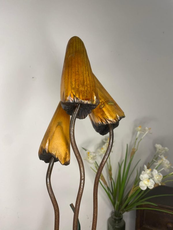 Set of Three Wooden Mushrooms (IN-STOCK)