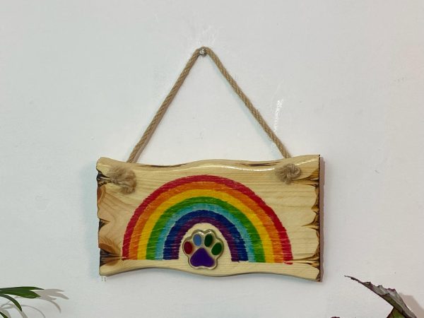 Colourful Rainbow Wall Plaque Home Décor (IN STOCK)