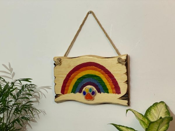 Colourful Rainbow Wall Plaque Home Décor (IN STOCK)