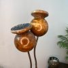 Handcrafted Iroko Poppy Feature (IN-STOCK)