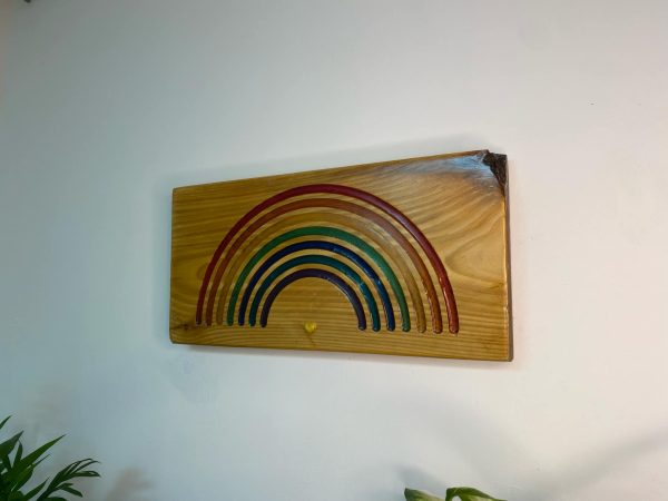 Resin Rainbow Plaque Home Décor (IN STOCK)