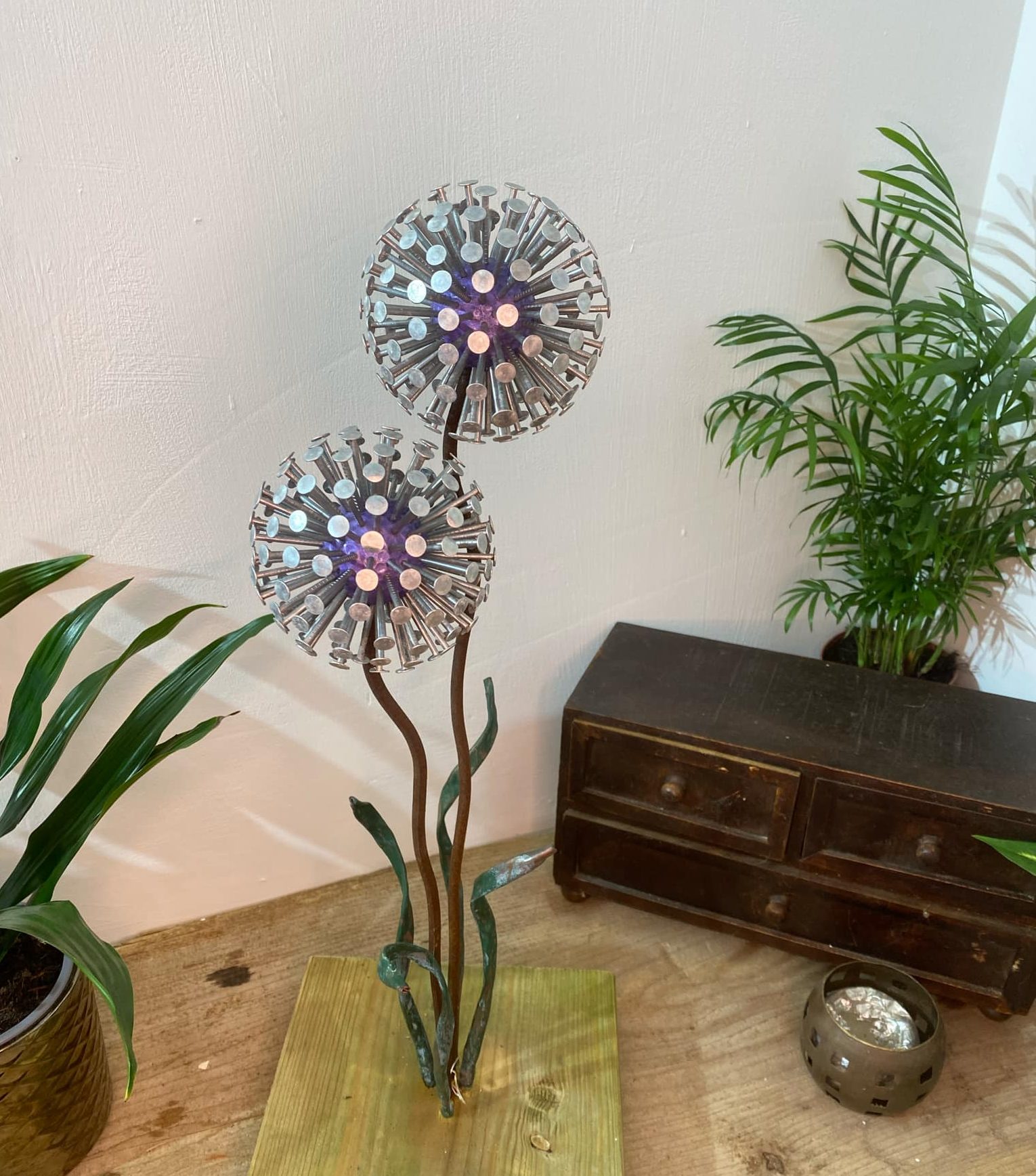 Purple Dandelion Features Home D cor IN STOCK Handmade4U