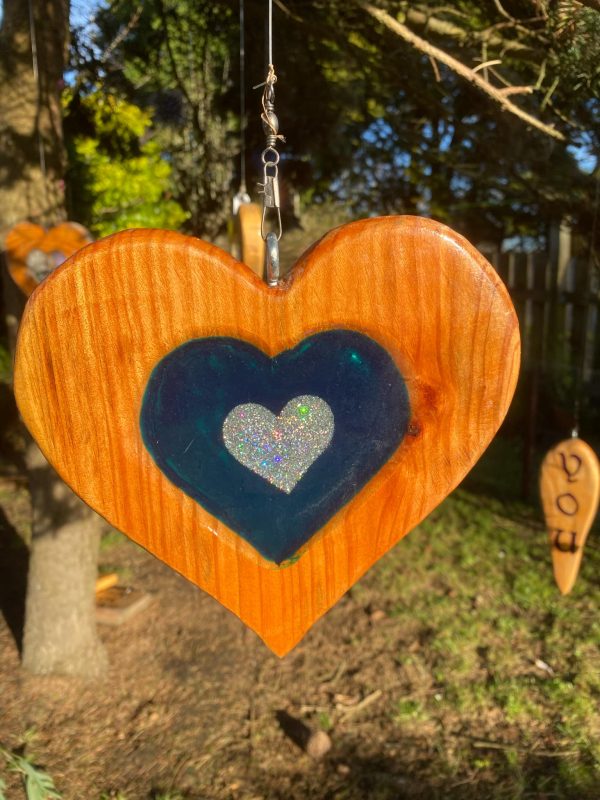 Sun-Catcher with Resin Heart Décor ✨