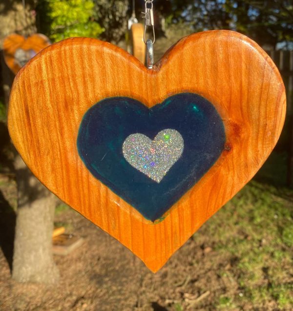 Sun-Catcher with Resin Heart Décor ✨