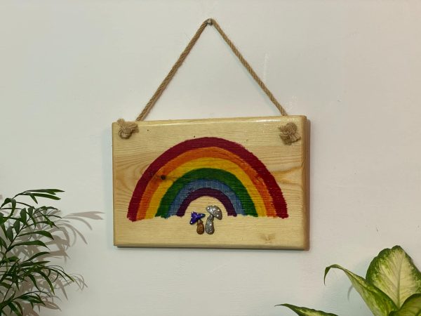 Colourful Rainbow Wall Plaque Home Décor (IN STOCK)