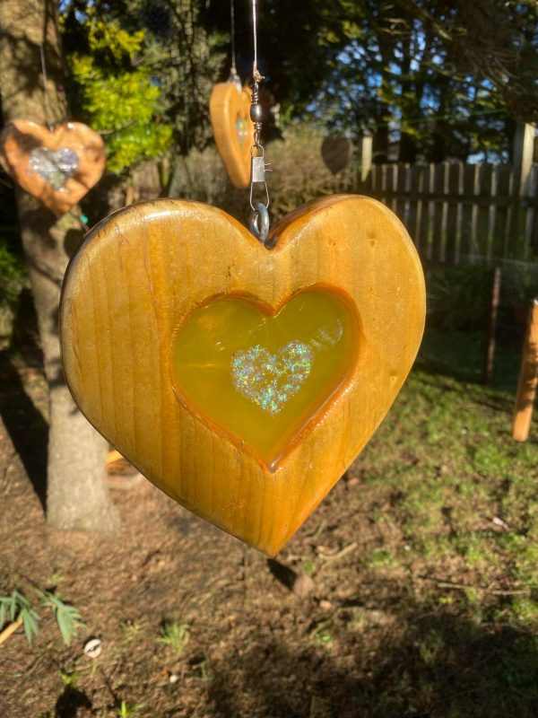 Sun-Catcher with Resin Heart Décor ✨