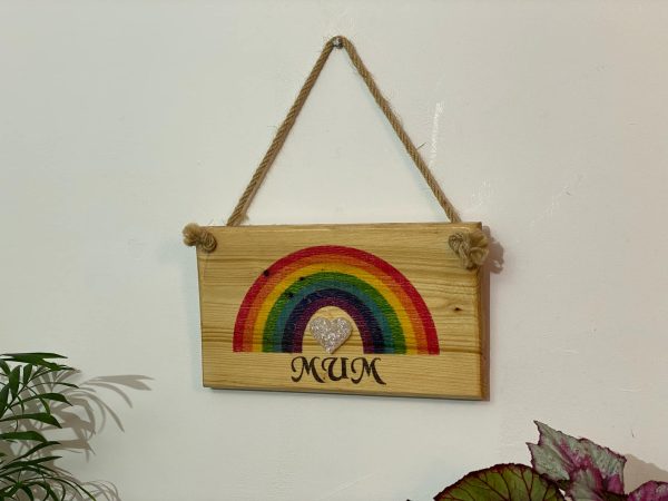 Colourful Rainbow Wall Plaque Home Décor (IN STOCK)