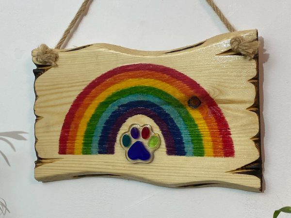 Colourful Rainbow Wall Plaque Home Décor (IN STOCK)