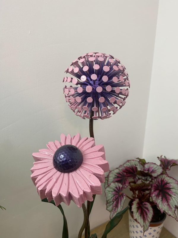 Flower Sculpture & Dandelion Ornament (IN-STOCK)