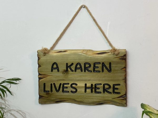 Karen Wooden Rustic Signs