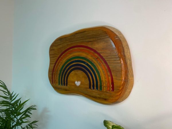 Resin Rainbow Plaque Home Décor (IN STOCK)