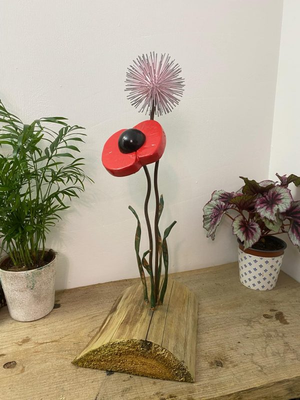 Flower Sculpture & Dandelion Ornament (IN-STOCK)