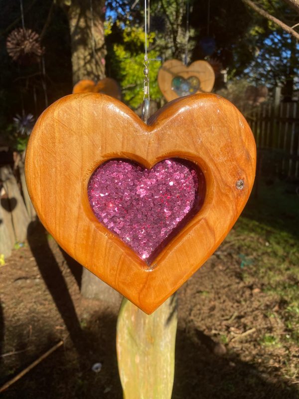 Sun-Catcher with Resin Heart Décor ✨