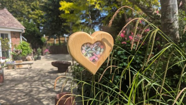 Heart Tree Spinner with Colourful Resin Centre✨🌈