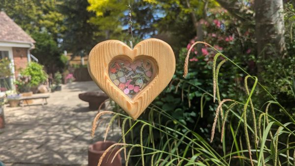 Heart Tree Spinner with Colourful Resin Centre✨🌈