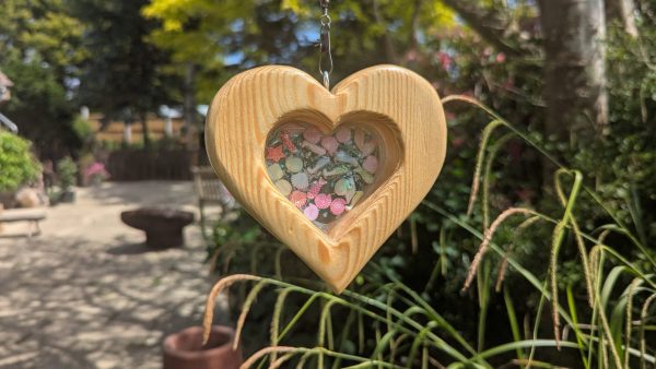 Heart Tree Spinner with Colourful Resin Centre✨🌈