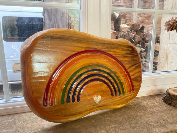 Resin Rainbow Plaque Home Décor (IN STOCK)