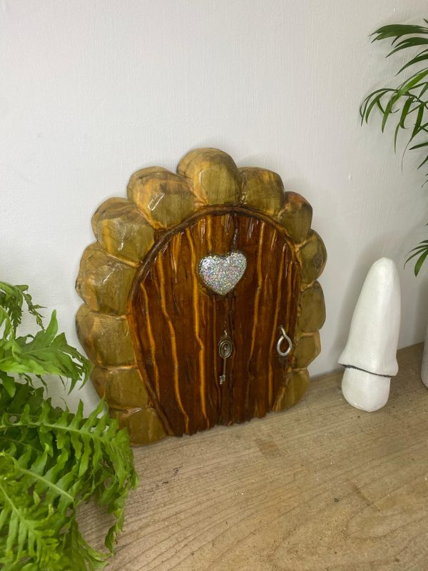 Wooden Fairy Door & Toadstool Ornament (IN-STOCK)