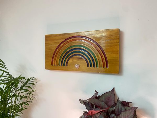 Resin Rainbow Plaque Home Décor (IN STOCK)