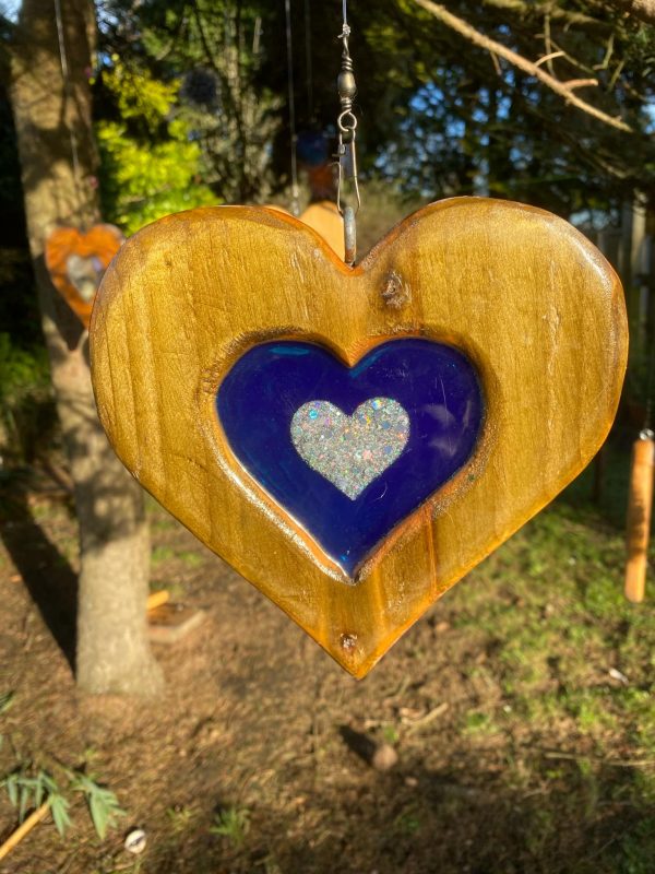 Sun-Catcher with Resin Heart Décor ✨